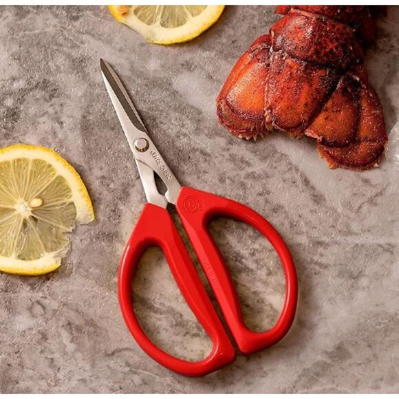 Joyce Chen Original Unlimited Kitchen Shears With Comfortable Handles, Red - Picture 2 of 4